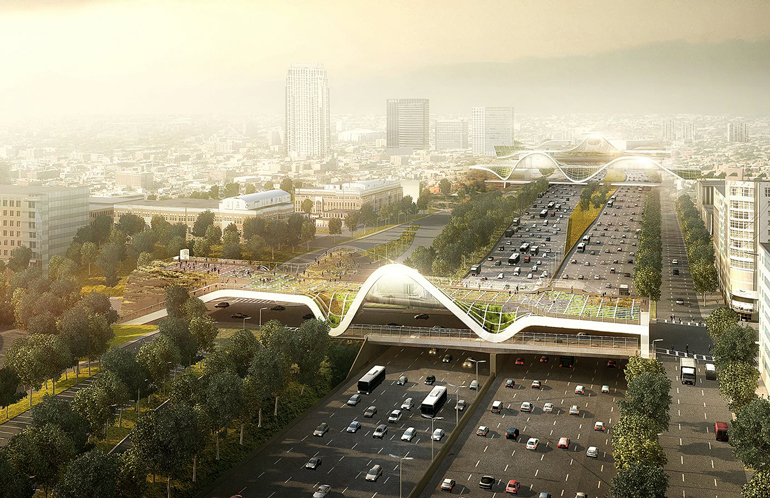 KAMJZ, visual design of the bridge, which won the People’s Choice Award in the Atlanta Bridge Scape Competition, Photo: Architect’s promotional materials